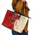 Kentucky Racing Horses Derby Hat Girl Leather Tote Bag Red Color - Wonder Print Shop