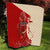 Kentucky Racing Horses Derby Hat Girl Quilt Red Color - Wonder Print Shop