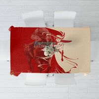 Kentucky Racing Horses Derby Hat Girl Tablecloth Red Color - Wonder Print Shop
