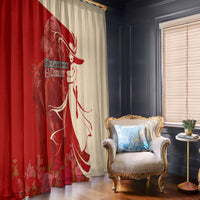 Kentucky Racing Horses Derby Hat Girl Window Curtain Red Color - Wonder Print Shop