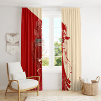 Kentucky Racing Horses Derby Hat Girl Window Curtain Red Color - Wonder Print Shop