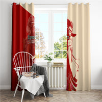 Kentucky Racing Horses Derby Hat Girl Window Curtain Red Color - Wonder Print Shop