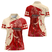 Kentucky Racing Horses Derby Hat Girl Women Polo Shirt Red Color - Wonder Print Shop