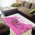 Kentucky Racing Horses Derby Hat Girl Area Rug Pink Color - Wonder Print Shop