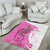 Kentucky Racing Horses Derby Hat Girl Area Rug Pink Color - Wonder Print Shop