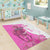 Kentucky Racing Horses Derby Hat Girl Area Rug Pink Color - Wonder Print Shop