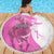 Kentucky Racing Horses Derby Hat Girl Beach Blanket Pink Color - Wonder Print Shop