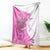 Kentucky Racing Horses Derby Hat Girl Blanket Pink Color