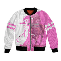 Kentucky Racing Horses Derby Hat Girl Bomber Jacket Pink Color - Wonder Print Shop