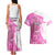 Kentucky Racing Horses Derby Hat Girl Couples Matching Tank Maxi Dress and Hawaiian Shirt Pink Color - Wonder Print Shop