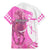 Kentucky Racing Horses Derby Hat Girl Family Matching Mermaid Dress and Hawaiian Shirt Pink Color - Wonder Print Shop