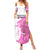Kentucky Racing Horses Derby Hat Girl Family Matching Summer Maxi Dress and Hawaiian Shirt Pink Color - Wonder Print Shop