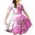 Kentucky Racing Horses Derby Hat Girl Kid Short Sleeve Dress Pink Color - Wonder Print Shop