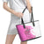 Kentucky Racing Horses Derby Hat Girl Leather Tote Bag Pink Color - Wonder Print Shop