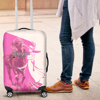 Kentucky Racing Horses Derby Hat Girl Luggage Cover Pink Color - Wonder Print Shop
