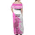 Kentucky Racing Horses Derby Hat Girl Off Shoulder Maxi Dress Pink Color - Wonder Print Shop