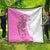 Kentucky Racing Horses Derby Hat Girl Quilt Pink Color - Wonder Print Shop