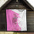 Kentucky Racing Horses Derby Hat Girl Quilt Pink Color - Wonder Print Shop