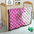 Kentucky Racing Horses Derby Hat Girl Quilt Pink Color - Wonder Print Shop