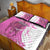 Kentucky Racing Horses Derby Hat Girl Quilt Bed Set Pink Color - Wonder Print Shop