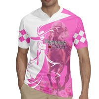 Kentucky Racing Horses Derby Hat Girl Rugby Jersey Pink Color - Wonder Print Shop