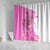 Kentucky Racing Horses Derby Hat Girl Shower Curtain Pink Color