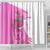 Kentucky Racing Horses Derby Hat Girl Shower Curtain Pink Color