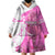 Kentucky Racing Horses Derby Hat Girl Wearable Blanket Hoodie Pink Color - Wonder Print Shop
