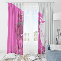 Kentucky Racing Horses Derby Hat Girl Window Curtain Pink Color - Wonder Print Shop