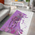 Kentucky Racing Horses Derby Hat Girl Area Rug Purple Color - Wonder Print Shop