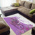 Kentucky Racing Horses Derby Hat Girl Area Rug Purple Color - Wonder Print Shop