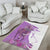 Kentucky Racing Horses Derby Hat Girl Area Rug Purple Color - Wonder Print Shop