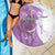Kentucky Racing Horses Derby Hat Girl Beach Blanket Purple Color - Wonder Print Shop