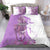 Kentucky Racing Horses Derby Hat Girl Bedding Set Purple Color - Wonder Print Shop
