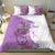 Kentucky Racing Horses Derby Hat Girl Bedding Set Purple Color - Wonder Print Shop