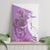 Kentucky Racing Horses Derby Hat Girl Canvas Wall Art Purple Color - Wonder Print Shop