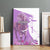 Kentucky Racing Horses Derby Hat Girl Canvas Wall Art Purple Color - Wonder Print Shop