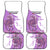 Kentucky Racing Horses Derby Hat Girl Car Mats Purple Color - Wonder Print Shop