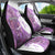 Kentucky Racing Horses Derby Hat Girl Car Seat Cover Purple Color