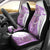 Kentucky Racing Horses Derby Hat Girl Car Seat Cover Purple Color