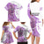 Kentucky Racing Horses Derby Hat Girl Family Matching Long Sleeve Bodycon Dress and Hawaiian Shirt Purple Color - Wonder Print Shop