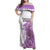 Kentucky Racing Horses Derby Hat Girl Family Matching Off Shoulder Maxi Dress and Hawaiian Shirt Purple Color - Wonder Print Shop