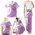 Kentucky Racing Horses Derby Hat Girl Family Matching Tank Maxi Dress and Hawaiian Shirt Purple Color - Wonder Print Shop