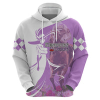 Kentucky Racing Horses Derby Hat Girl Hoodie Purple Color - Wonder Print Shop