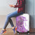 Kentucky Racing Horses Derby Hat Girl Luggage Cover Purple Color