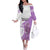 Kentucky Racing Horses Derby Hat Girl Off The Shoulder Long Sleeve Dress Purple Color - Wonder Print Shop