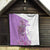 Kentucky Racing Horses Derby Hat Girl Quilt Purple Color - Wonder Print Shop
