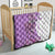 Kentucky Racing Horses Derby Hat Girl Quilt Purple Color - Wonder Print Shop