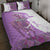 Kentucky Racing Horses Derby Hat Girl Quilt Bed Set Purple Color - Wonder Print Shop