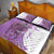 Kentucky Racing Horses Derby Hat Girl Quilt Bed Set Purple Color - Wonder Print Shop